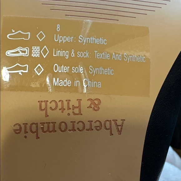 Abercrombie & Fitch black Pointed Toe Kitten Heel Mule Sandals size 8 - Picture 6 of 6